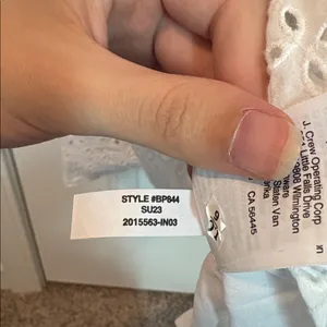 J. CREW Provence Smocked-Waist Midi Dress in Eyelet XS thumbnail 8