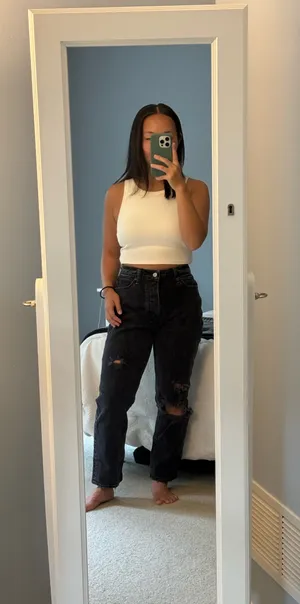 Abercrombie High-Rise Dad Curve Love Jeans thumbnail 4
