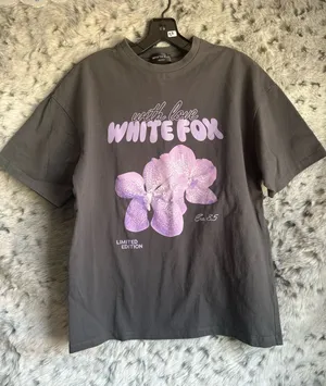 56. White fox womens 3xs/xxs grey with love limited edition era 8.5 thumbnail 1