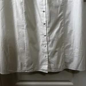 Reformation Alida Button Front Midi Dress White Size 6 thumbnail 3