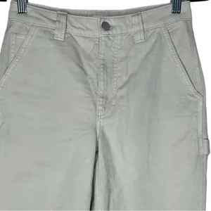 Aritzia TNA Greenwich Carpenter Pants High Waisted Twill Relaxed Size 0 thumbnail 4