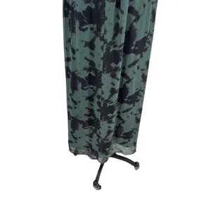 Zara Maxi Dress Tie‎ Dye Printed Chiffon Beaded Straps Green Size Small thumbnail 13