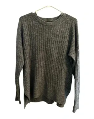 Abercrombie and Fitch Charcoal Gray Chunky Ribbed Sweater // Size M thumbnail 1