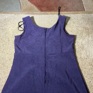 K Studio Purple Faux Suede Dress‎ Embroidered Jacket 2 Piece Set Womens 12 thumbnail 8