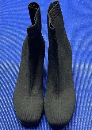 Women's 3inch heel Lightweight Dress Boot Black Size 7.5 thumbnail 2