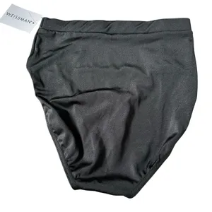Weissmans Dancewear High Rise Briefs Gray Large | 69-25 thumbnail 3