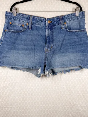 Madewell Dark Wash Relaxed Denim‎ High Rise Shorts thumbnail 2