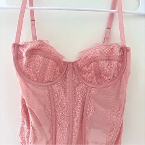 pink lace corset top thumbnail 3