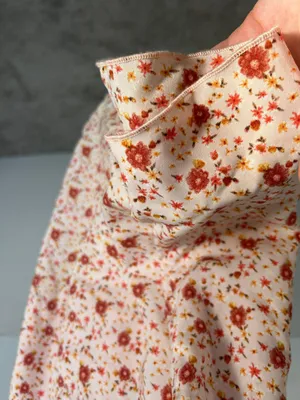 Floral Print Tank Top Orange Size M thumbnail 4