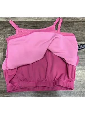 Beach Riot Sport Cropped Tank Top Small Pink Ribbed Built In Bra Beach Anna thumbnail 4