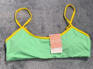 NWT Dippin daisys large brink top swim green thumbnail 1