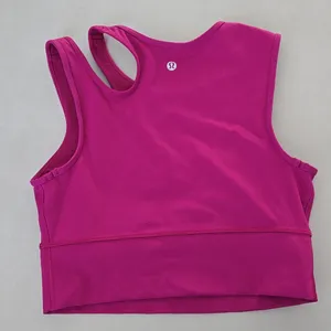 Lululemon Mastered Motion Cropped Tank In Purple Size 4 thumbnail 1