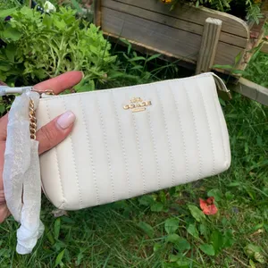 Authentic COACH 1941 Nappa leather/smooth leather zip top wristlet thumbnail 8