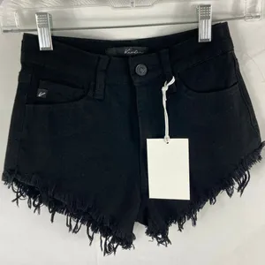 NWT KanCan Raw Hem Jean Shorts Black Size 23 / 0 thumbnail 1