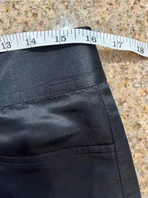 Alice + Olivia Black Satin Low Rise Bootcut Flare Pants Y2K Size 6 thumbnail 7