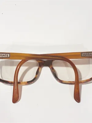 Versace Vintage Frames Preowned Prescription Brown Eyeglasses‎ thumbnail 2