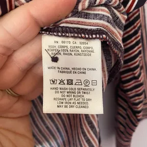 Maeve by Anthropologie Adelaide Poplin Striped Button Down Shirt Women's size XS thumbnail 12