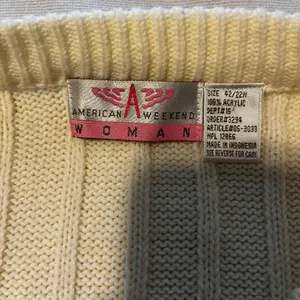 American Weekend Woman's Cream White‎ Sweater thumbnail 4
