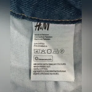 H&M Divided‎ Blue Denim High Waisted Mini Skirt Size 6 thumbnail 5