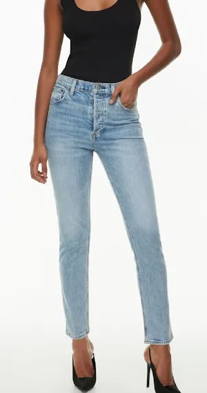 Denim Forum Aritzia High Rise Yoko Slim Jeans thumbnail 1
