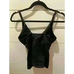 Garnet Hill Black Tankini Top, size 2 thumbnail 5