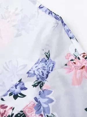 Floral Corset Crop Top Puff Sleeve Sweetheart Neck NWT thumbnail 5