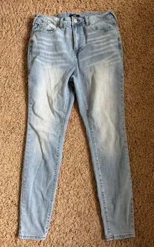 True Religion Halle High Rise Super Skinny Jeans Light Blue size 30 thumbnail 1