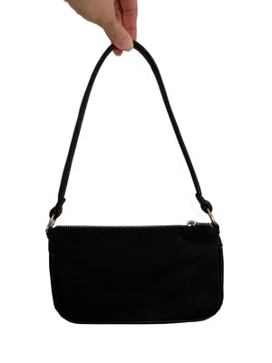 Mango Black Baguette Bag thumbnail 2