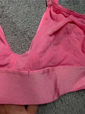 Parade Pink Wireless Mesh Bralette XL thumbnail 5