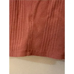 Rachel Zoe Ribbed V-Neck Sleeveless Tank Top Rust Orange Women’s Size Small thumbnail 7