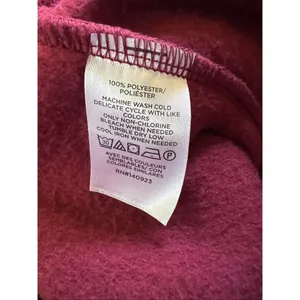 NWT! Loft Deep Wine Burgundy Sherpa Bubble Sweatshirt Medium thumbnail 5