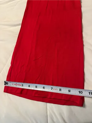 Fraiche by J Red Wrap-Front Wide-Leg Jumpsuit - NWT - Size M thumbnail 13