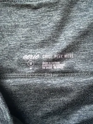 Aerie Chill. Play. Move. High-Waisted Heathered Pocket Leggings thumbnail 2
