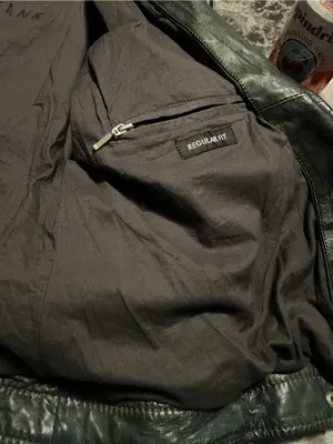 Mauritius Famos Dark Green Lamb Leather Moto Biker Jacket Regular Fit Size 14 thumbnail 10