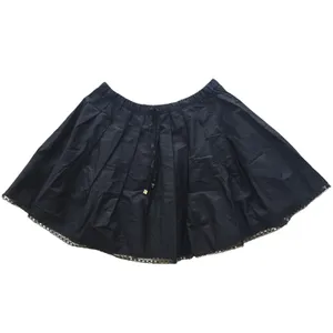 J.‎ Crew NWT Black Pleated Tie Waist Mini Skirt Lace Trim Size Medium thumbnail 2