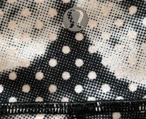Lululemon - Black Polka-Dot Floral Cropped Leggings - Womens Size 4 thumbnail 6