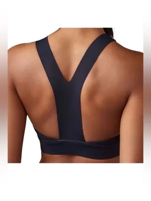 Lululemon Fast Free Bra (Nulux) Black Grape Size 6 Sports Bra thumbnail 2