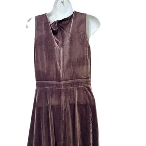 Lulus Mauve Velvet V-Neck Sleeveless Maxi Dress Size M Formal Gown thumbnail 5