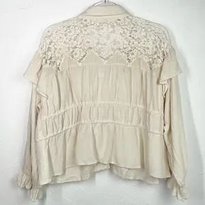 Jen’s Pirate Booty Natural Kiedis Peasant Boho Long Sleeve Top Small New thumbnail 5