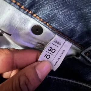LOFT Curvy Skinny Jeans Womens‎ 10 30 Dark Wash Blue Denim Mid Rise Stretch thumbnail 3