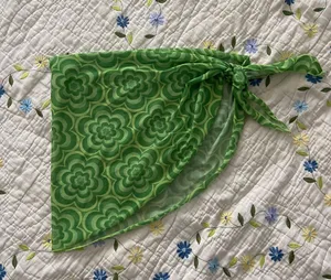 SheIn Green Sarong Wrap thumbnail 1