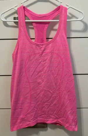 Lululemon Pink Stripe Swiftly Tech thumbnail 1