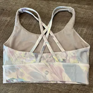 Lululemon Printed Energy Longline Sports Bra Medium Support thumbnail 7