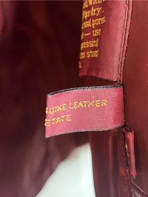 Etienne Aigner Vintage Oxblood Leather Blazer Style Jacket 80s Sz 14 thumbnail 16