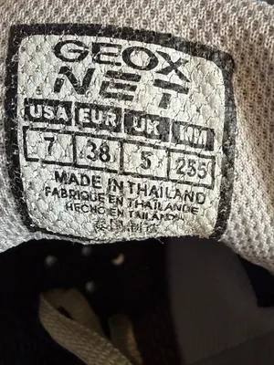 Ladies GEOX Beige and White Lace Up Golf Shoes Sneakers Size 7 thumbnail 6