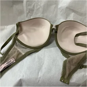 Victoria's Secret Green Lace Padded Bra thumbnail 3