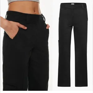 Aritzia Sunday Best New Oscar Mid-rise carpenter pants Black 0 Organic NEW thumbnail 3