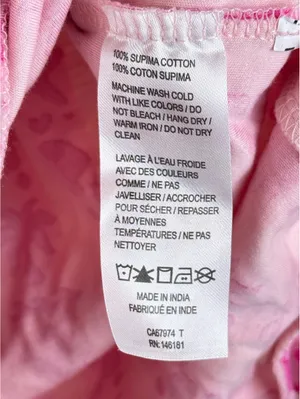 Pink Palm Puff Blush Bay Pajama Set Pink Supima Cotton Shorts Top XL thumbnail 13