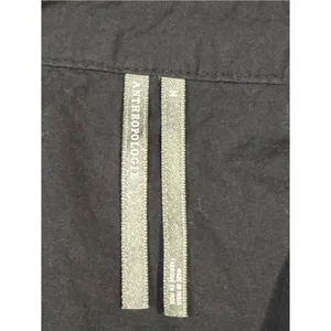 Anthropologie Black Poplin Lace-Trim Skirty Smock Waist Romper thumbnail 5