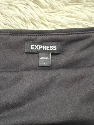 Express Black Sequin Cropped Cami thumbnail 3